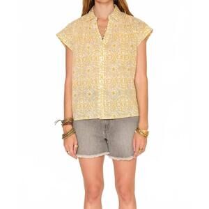 NEW MKT STUDIO caveli summer shirt in yellow